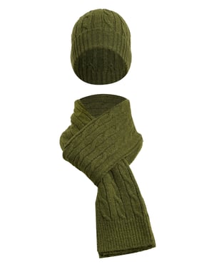 Set Aus Schal Und Mütze Set Aus Schal Und Mütze