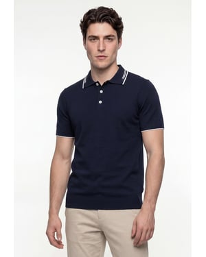 Polo Shirt Kurzarm Strick-Polo Shirt Kurzarm