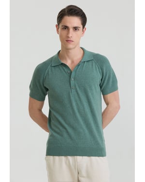 Polo Shirt Kurzarm Strick-Polo Shirt Kurzarm
