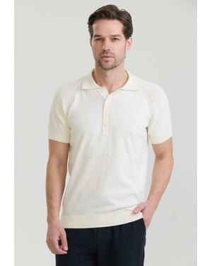 Polo Shirt Kurzarm Strick-Polo Shirt Kurzarm