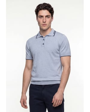 Polo Shirt Kurzarm Strick-Polo Shirt Kurzarm