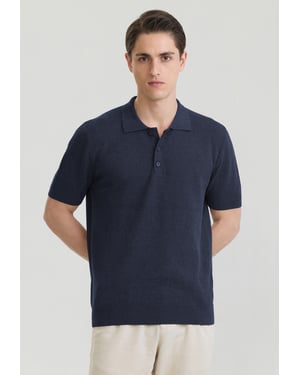 Polo Shirt Kurzarm Strick-Polo Shirt Kurzarm