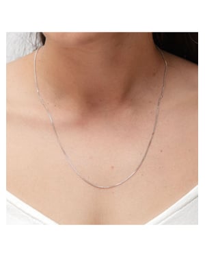 Zeeme Basic Collier 925/- Sterling Silber rhodiniert 50cm