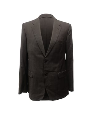 Prada Einreiher-Blazer aus brauner Wolle