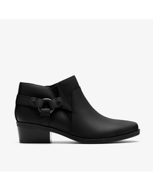 Danyelle Gema Schwarze Ölige Lederstiefel