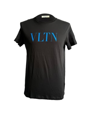 Valentino VLTN Logo T-Shirt aus schwarzer Baumwolle