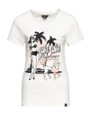 Queen Kerosin Damen T-Shirt Chi Chi Beach Poodle