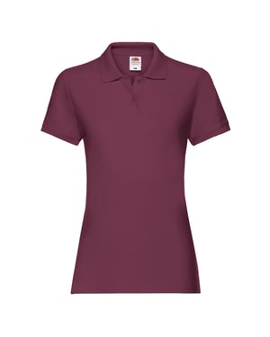 Fruit of the Loom - "Premium" Poloshirt für Damen (Burgunderrot)