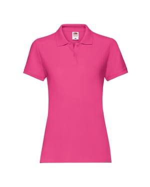 Fruit of the Loom - "Premium" Poloshirt für Damen (Fuchsie)
