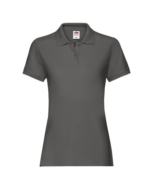 Fruit of the Loom - "Premium" Poloshirt für Damen (Hellgrau)
