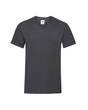 Fruit of the Loom - "Valueweight" T-Shirt V-Ausschnitt für Herren (Dunkles Grau)