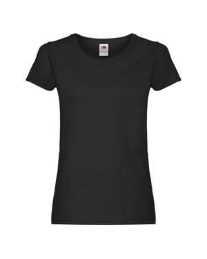 Fruit of the Loom - "Original" T-Shirt für Damen (Schwarz)