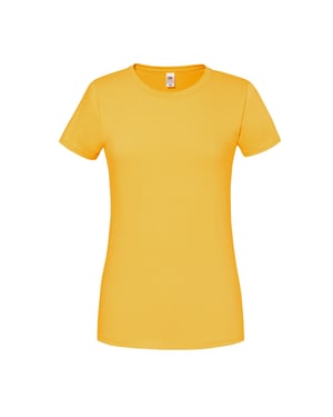 Fruit of the Loom - "Iconic 190" T-Shirt für Damen (Sonnenblume)