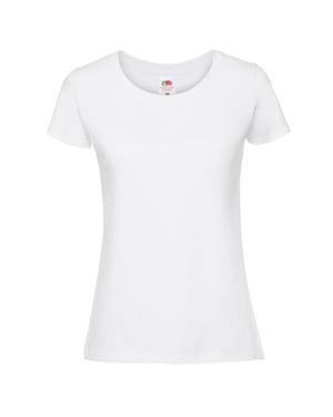 Fruit of the Loom - "Iconic 190" T-Shirt für Damen (Weiß)