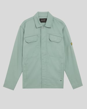 Mehrfachtaschen Vollzip-Overshirt