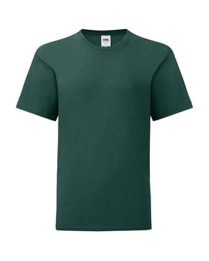 Fruit of the Loom - "Iconic" T-Shirt für Kinder (Tannengrün)