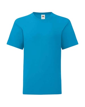 Fruit of the Loom - "Iconic" T-Shirt für Kinder (Azure Blau)