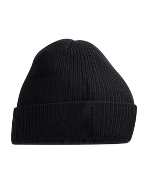 Beechfield - Mütze gerippt für Herren/Damen Unisex (Schwarz)