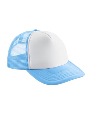 Beechfield - Trucker Cap Snapback (Himmelblau/Weiß)