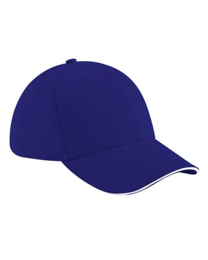 Beechfield Unisex Athleisure Baseball Kappe Baumwolle (French Blau/Weiß)
