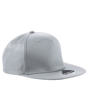 Beechfield - Snapback Mütze 5 Segmente (Hellgrau)