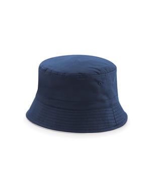 Beechfield - Schlapphut wendbar für Herren/Damen Unisex (Dunkelblau/Weiß)