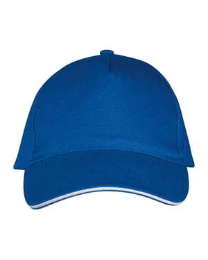 SOLS - "Long Beach" Baseball-Mütze (Königsblau/Weiß)