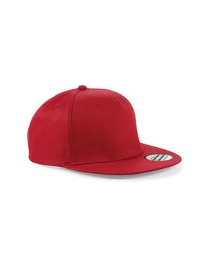 Beechfield - Snapback Mütze Rapper (Rot)
