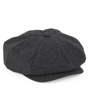 Beechfield Unisex Schirmmütze Melton Baker Boy (Anthrazit meliert)