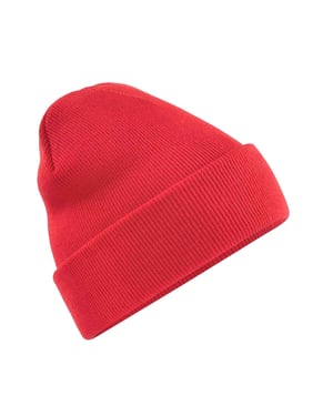 Beechfield Unisex Strickmütze für Erwachsene (Hell Rot)