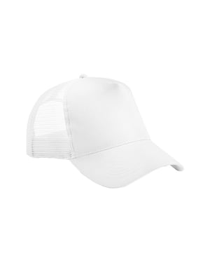 Beechfield - Trucker Cap Snapback für Kinder (Weiß)