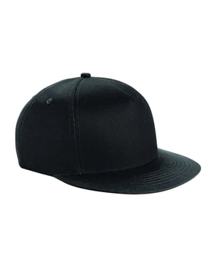 Beechfield - Snapback Mütze für Kinder (Schwarz)