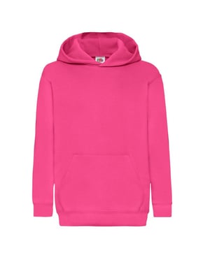 Fruit of the Loom - "Classic" Kapuzenpullover für Kinder (Fuchsie)