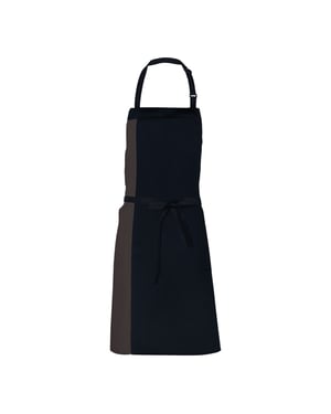 Link Kitchen Wear - Herren/Damen Unisex Schürze "Duo" (Schwarz)