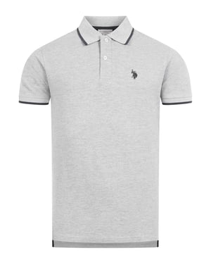 U.S. Polo Assn. Herren Poloshirt aus Baumwolle mit Kontrastdetails