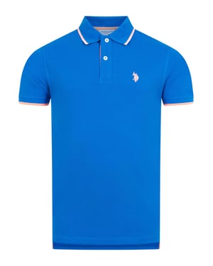 U.S. Polo Assn. Herren Poloshirt aus Baumwolle mit Kontrastdetails