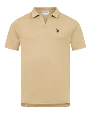 U.S. Polo Assn. Herren Poloshirt mit offenem Kragen