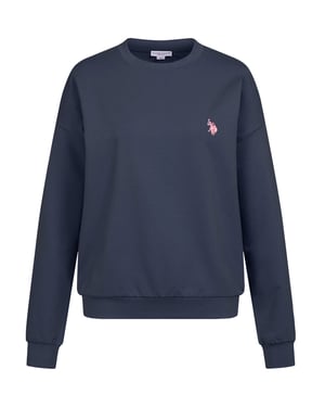 U.S. Polo Assn. Damen Sweatshirt Pullover aus Baumwoll-Stretch