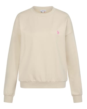 U.S. Polo Assn. Damen Sweatshirt Pullover aus Baumwoll-Stretch