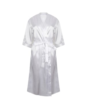 Towel City - Morgenmantel für Damen, Satin (Weiß)