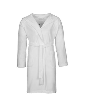 Vossen - "Texas" Morgenmantel für Herren/Damen Unisex, mit Kapuze (Weiß)
