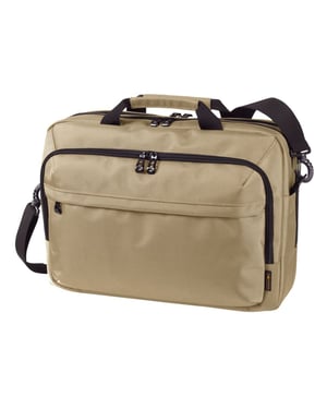 Halfar - Schultertasche "Mission", Business (Beige)