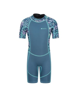 Mountain Warehouse - "Shorty" Neoprenanzug für Kinder (Dunkles Aquamarin)