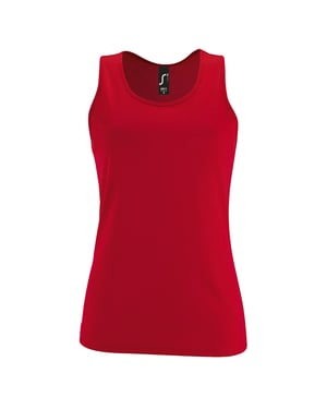SOLS - "Sporty" Ärmelloses Oberteil für Damen (Rot)