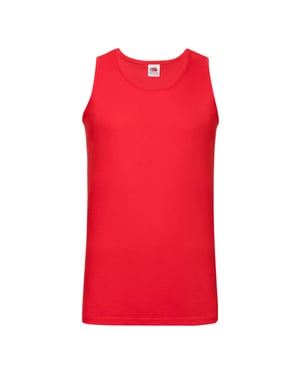 Fruit of the Loom - "Valueweight Athletic" Ärmelloses Oberteil für Herren/Damen Unisex (Rot)