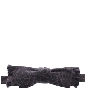 Dolce & Gabbana Woll‑Seiden‑Fliege, grau/schwarz - Schwarz