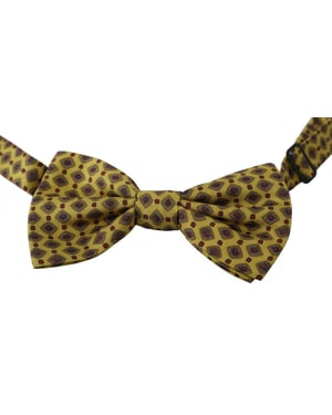 Dolce & Gabbana Jaune Modèle Silk Ajustement du cou réglable pour hommes