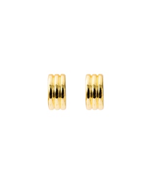 Luxenter Ohrringe mit 18-karätiger Gelbgold-Finish – Sungi