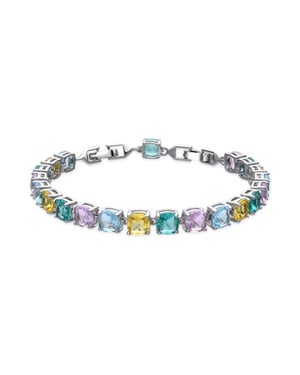 Luxenter Armband mit Silber-Finish und mehrfarbigem Zirkonia – Dow