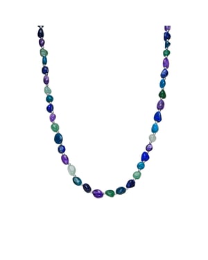 Luxenter Halskette aus Silber mit natürlichem Amethyst – Umavi